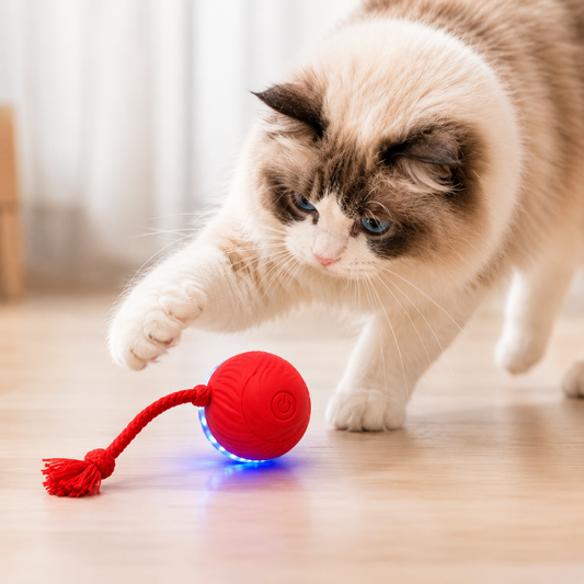 360° Self-Rolling Cat Toy Ball — Automatic Interactive Toy for Indoor Cats