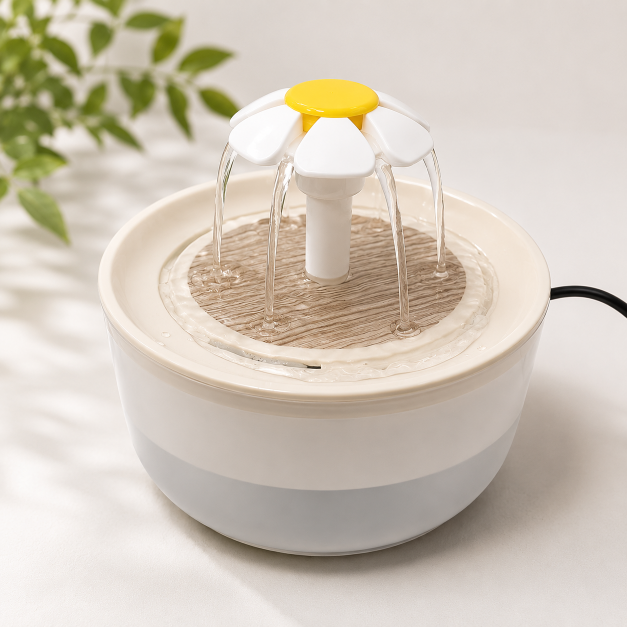 Lotus Pet Water Fountain — Silent Automatic Drinking Fountain for Pets
