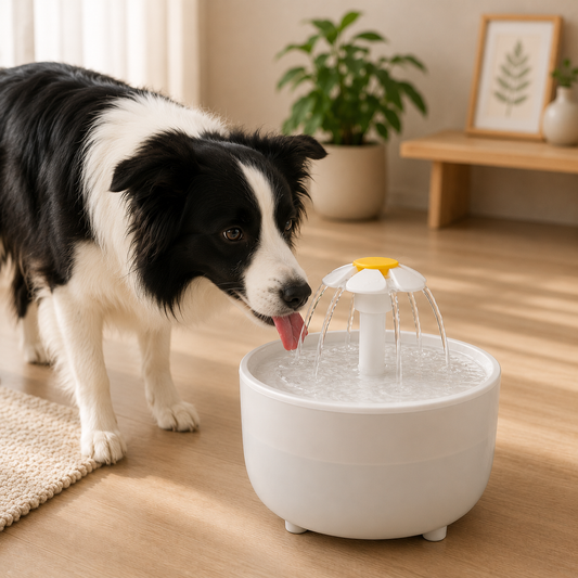 Lotus Pet Water Fountain — Silent Automatic Drinking Fountain for Pets